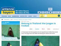 Bild zum Artikel: Rettung in Thailand: Vier Jungen in Freiheit