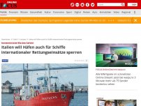 Bild zum Artikel: Innenminister Matteo Salvini - Italien will Häfen auch für Schiffe internationaler Rettungseinsätze sperren