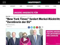 Bild zum Artikel: 'New York Times' fordert Merkel-Rücktritt: 'Zerstörerin der EU'