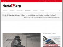 Bild zum Artikel: Hartz 4 Skandal: Wegen 6 Euro nimmt Jobcenter Obdachlosigkeit in Kauf