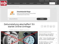 Bild zum Artikel: Zeitumstellung abschaffen? EU startet Online-Umfrage