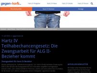 Bild zum Artikel: Hartz IV Teilhabechancengesetz: Die Zwangsarbeit für ALG II-Bezieher kommt