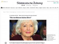 Bild zum Artikel: Offener Brief von Renate Schmidt an Seehofer: 'Sie verdienen keine Ehre'