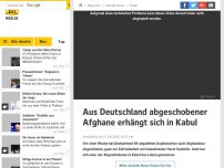 Bild zum Artikel: Aus Deutschland abgeschobener Afghane erhängt sich in Kabul