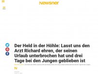 Bild zum Artikel: Der Held in der Höhle: Lasst uns den Arzt Richard ehren, der seinen Urlaub unterbrochen hat und drei Tage bei den Jungen geblieben ist