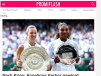 Bild zum Artikel: Nach Krise: Angelique Kerber gewinnt Wimbledon gegen Serena!