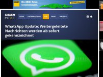 Bild zum Artikel: WhatsApp Update: Weitergeleitete Nachrichten werden ab sofort gekennzeichnet