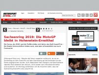 Bild zum Artikel: Sachsenring 2019: Die MotoGP bleibt in Hohenstein-Ernstthal
