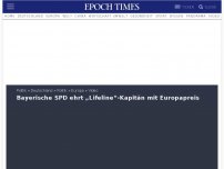 Bild zum Artikel: Bayerische SPD ehrt „Lifeline“-Kapitän mit Europapreis