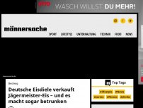 Bild zum Artikel: Deutsche Eisdiele verkauft Jägermeister-Eis – und es macht sogar betrunken | Männersache
