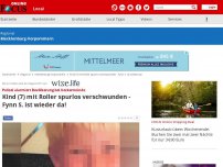 Bild zum Artikel: Ueckermünde - Polizei alarmiert Bevölkerung: Kind (7) mit Roller spurlos verschwunden - Wer hat Fynn S. gesehen?