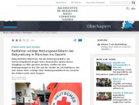 Bild zum Artikel: Polizei sucht nach Zeugen: Radfahrer schlägt Rettungssanitäterin bei Babyrettung in München ins Gesicht