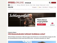 Bild zum Artikel: Proteste in Bayern: CSU-Generalsekretär kritisiert Großdemo scharf