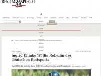 Bild zum Artikel: Ingrid Klimke ist die Rebellin des deutschen Reitsports