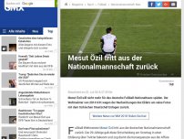 Bild zum Artikel: Mesut Özil tritt aus der Nationalmannschaft zurück