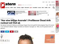 Bild zum Artikel: Profiboxer und Erdogan-Gegner: 'Nur eine billige Ausrede': Profiboxer Ünsal Arik rechnet mit Özil ab