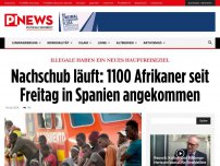 Bild zum Artikel: Illegale haben ein neues Hauptreiseziel Nachschub läuft: 1100 Afrikaner seit Freitag in Spanien angekommen