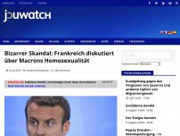 Bild zum Artikel: Bizarrer Skandal: Frankreich diskutiert über Macrons Homosexualität