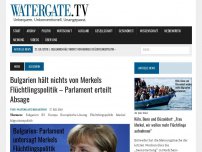 Bild zum Artikel: Bulgarien hält nichts von Merkels Flüchtlingspolitik – Parlament erteilt Absage