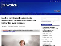Bild zum Artikel: Merkel vernichtet Deutschlands Wohlstand – Experte errechnet 4700 Milliarden Euro