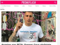 Bild zum Artikel: Anzeige von PETA: Rapper Gzuz ohrfeigte einen Schwan