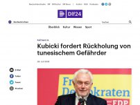 Bild zum Artikel: Fall Sami A. - Kubicki fordert Rückholung von tunesischem Gefährder