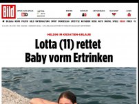 Bild zum Artikel: Lotta Englich (11) - Ringer-Tochter rettet Baby vorm Ertrinken