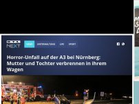 Bild zum Artikel: Horror-Unfall bei Nürnberg: Zwei Menschen verbrennen in ihren Wagen