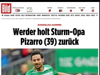 Bild zum Artikel: Mit 39 Jahren! - Pizarro-Rückkehr zu Werder