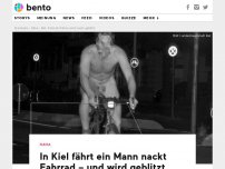 Bild zum Artikel: In Kiel fährt ein Mann nackt Fahrrad – und wird geblitzt