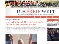 Bild zum Artikel: Kitas in Rheinland-Pfalz sollen sexuelle Lust unter Kleinkindern fördern