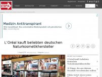 Bild zum Artikel: L’Oréal kauft beliebten deutschen Naturkosmetikhersteller