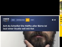 Bild zum Artikel: Ach du Scheiße! Die Hälfte aller Bärte ist laut Studie voll mit Kot