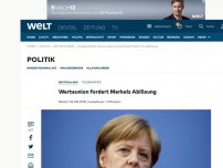 Bild zum Artikel: Werteunion fordert Merkels Ablösung