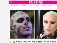 Bild zum Artikel: Lady Gaga trauert: Ihr guter Freund Zombie Boy beging Suizid