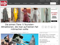 Bild zum Artikel: Die armen Tiere: 5 Touristen-Attraktionen, die man auf keinen Fall mitmachen sollte