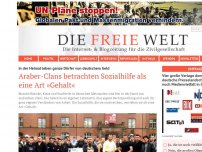 Bild zum Artikel: Araber-Clans betrachten Sozialhilfe als eine Art »Gehalt«