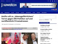 Bild zum Artikel: Antifa ruft zu „lebensgefährlichem“ Terror gegen AfD-Politiker auf und veröffentlicht Privatadressen