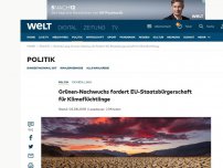 Bild zum Artikel: Grünen-Nachwuchs fordert EU-Staatsbürgerschaft für Klimaflüchtlinge