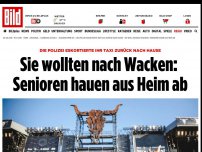 Bild zum Artikel: Von Polizisten begleitet - ​Sie wollten nach Wacken: Senioren hauen aus Heim ab