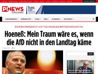 Bild zum Artikel: Bayern-Präsident auf CSU-Wahlkampfveranstaltung Hoeneß: Mein Traum wäre es, wenn die AfD nicht in den Landtag käme