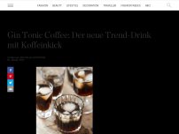 Bild zum Artikel: Gin Tonic Coffee: Das ist das neue Trend-Getränk