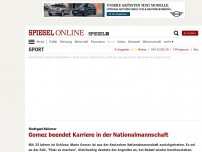 Bild zum Artikel: Stuttgart-Stürmer: Gomez beendet seine Karriere in der Nationalmannschaft