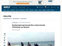 Bild zum Artikel: Bundesregierung besorgt über weiterreisende Flüchtlinge aus Spanien