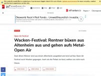 Bild zum Artikel: Wacken Open Air: Rentner schleichen sich aus Altenheim und gehen aufs Metal-Festival