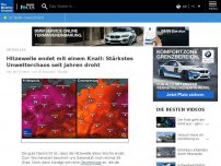 Bild zum Artikel: Hitzewelle endet mit einem Knall: Stärkstes Unwetterchaos seit Jahren droht