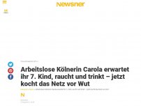 Bild zum Artikel: Arbeitslose Kölnerin Carola erwartet ihr 7. Kind, raucht und trinkt – jetzt kocht das Netz vor Wut