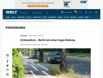 Bild zum Artikel: Zickzackkurs – Berlin hat einen Gaga-Radweg