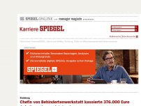 Bild zum Artikel: Duisburg: Chefin von Behindertenwerkstatt kassierte 376.000 Euro Gehalt - und muss jetzt gehen