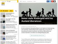 Bild zum Artikel: Immer mehr Kindergeld wird ins Ausland überwiesen